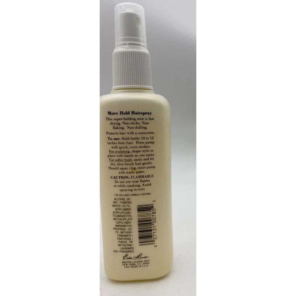 Vintage Estee Lauder More Hold Hairspray Pump 6 Oz 177ml Discontinued